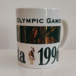 Atlanta 1996 Olympic Games Mug - Green and Gold Leaf